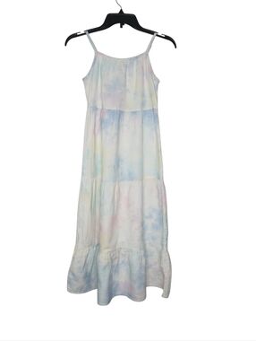 Cat & Jack Girls Tie-Dye Pastel Spaghetti Strap Maxi Dress